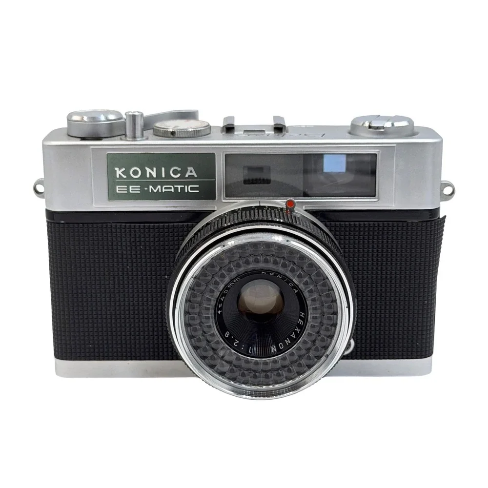 Konica EE-Matic Deluxe 35mm Film Rangefinder Camera Hexanon 40mm f2.8 Lens